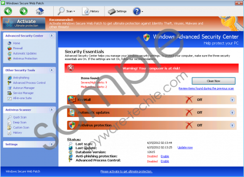 Windows Secure Web Patch Removal Guide