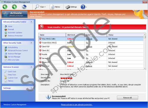 Windows Custom Management Removal Guide