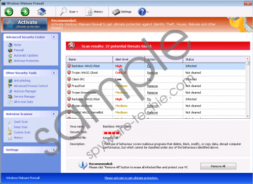 Windows Malware Firewall Removal Guide