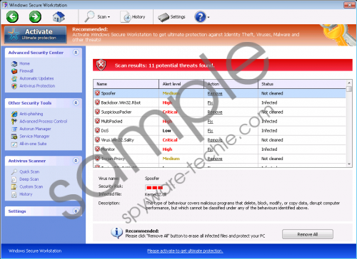 Windows Secure Workstation Removal Guide