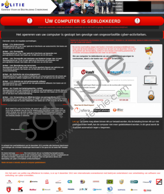 Uw computer is geblokkeerd virus Removal Guide
