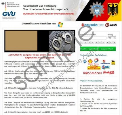 Gesellschaft Zur Verfügung Von Urheberrechtsverletzungen Virus Removal Guide