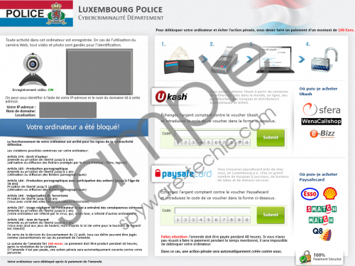 Luxembourg Police Virus Removal Guide