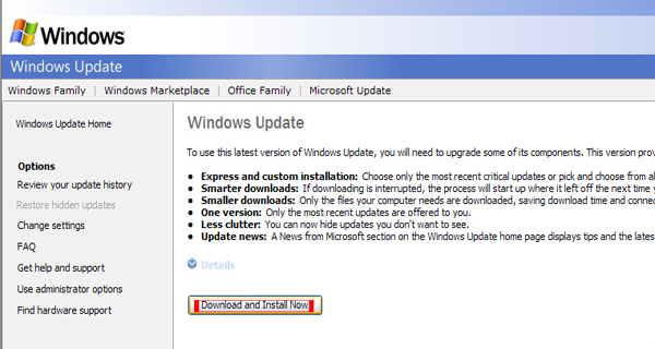 Windows Update Download Install