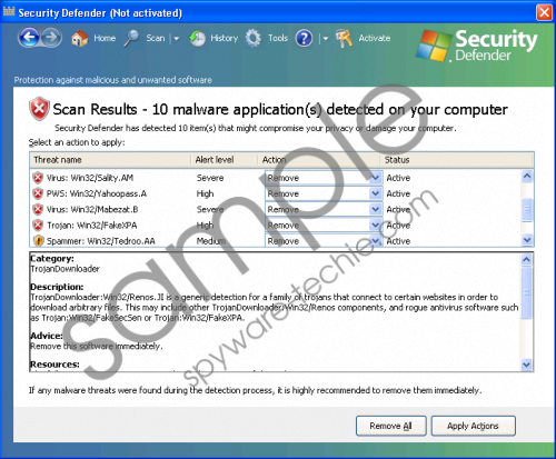 Detect Security Defender?