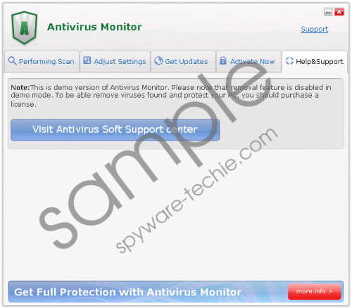 Antivirus Monitor at once.