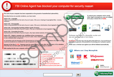 FBI Online Agent has Blocked your computer for security reason virus ...